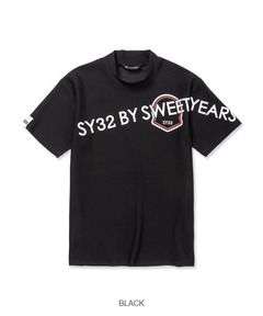 SYG EMBLEM LOGO MOCK | モックネック | Tシャツ | ブラック | メンズ | ゴルフウェア