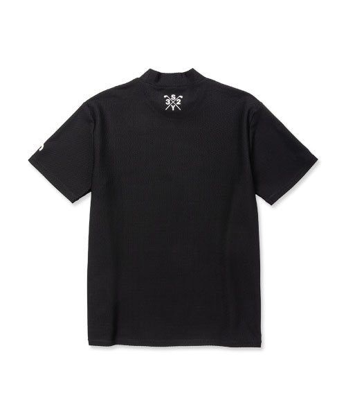 SYG EMBLEM LOGO MOCK | モックネック | Tシャツ | ブラック | メンズ | ゴルフウェア