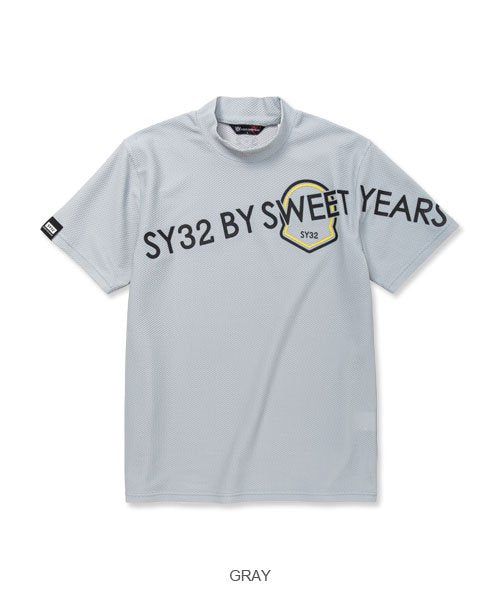 SYG EMBLEM LOGO MOCK | モックネック | Tシャツ | ブラック | メンズ | ゴルフウェア
