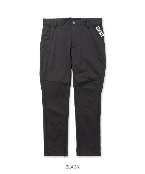 SYG BIG EMBOSS PANTS | スラックス | ブラック | メンズ | ゴルフウェア