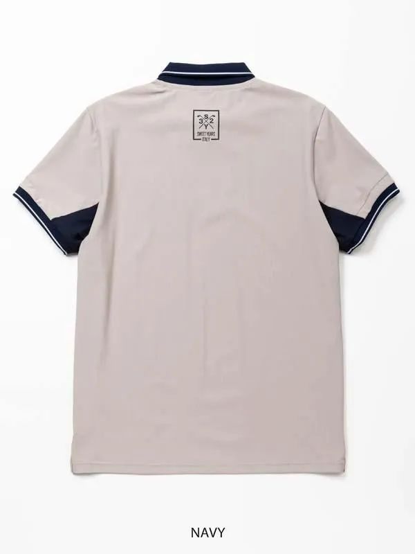DRY TRICOT MESH ZIP UP POLO | ポロシャツ | ネイビー | メンズ | ゴルフウェア