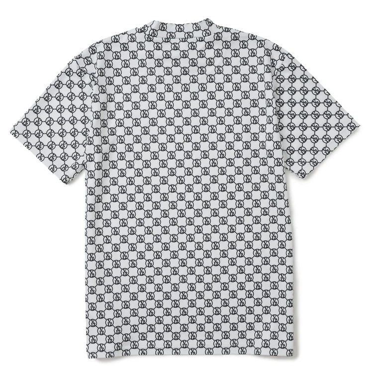 MONOGRAM MOCK | モックネックTシャツ | ホワイト | メンズ | ゴルフウェア