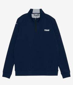 MOCK NECK HALF ZIP L/S TEE | ハーフジップ | モックネックTシャツ | ネイビー | メンズ | ゴルフウェア
