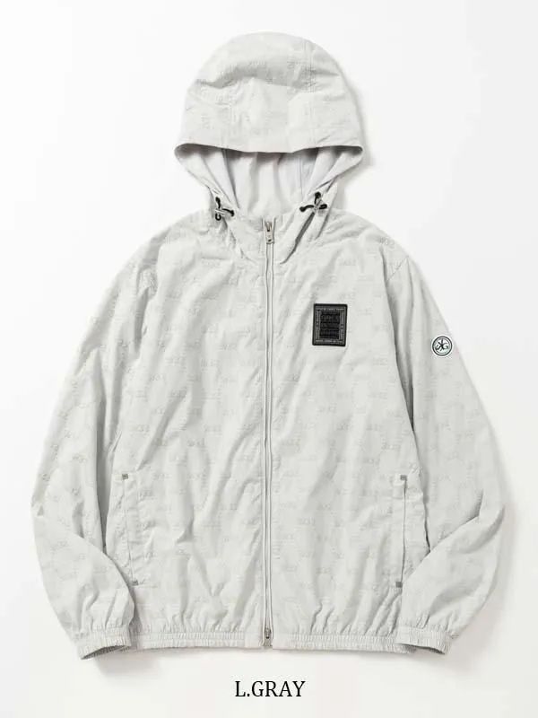 FLOCKY WOVEN STRECH ZIP HOODIE | ブルゾン | ライトグレー | メンズ | ゴルフウェア