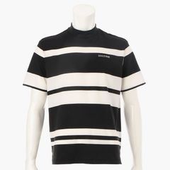 MEN’S PANEL STRIPE HIGHNECK （リラックスフィット） | ハイネックシャツ | ブラック | メンズ | ゴルフウェア