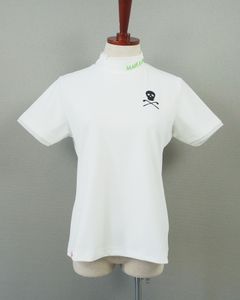 Ace Mock Neck Top | エース モック ネック トップ | 半袖 Tシャツ | レディース | ホワイト