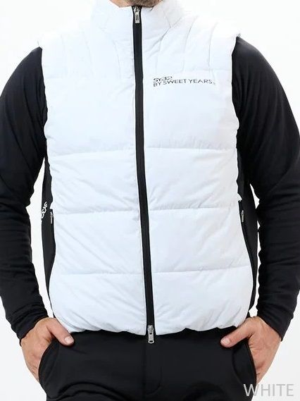 STRETCH KNIT LAMI VEST | ベスト | ホワイト | メンズ | ゴルフウェア