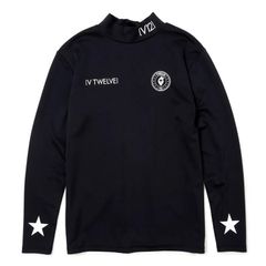 VER LOGO L/S MOCK | ロゴ ロングスリーブ モック | 長袖 Tシャツ | BLACK ブラック