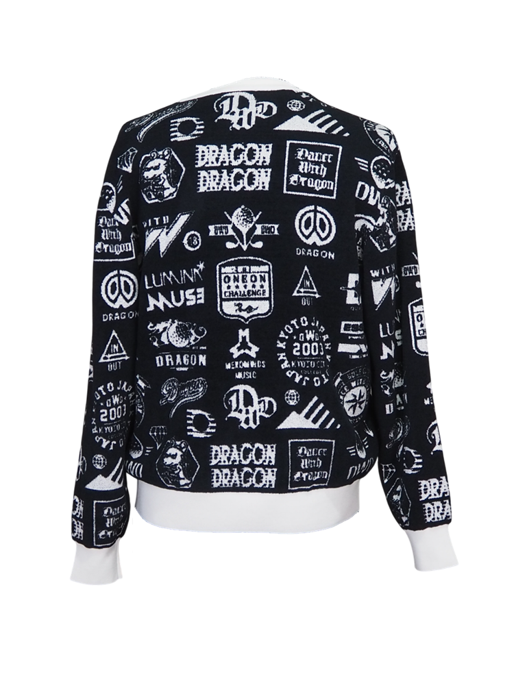 Various marksジャガードニット【EVEN掲載】 | ブラック | メンズ | ゴルフウェア