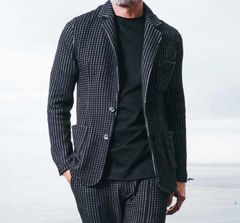ビッグワッフルジャケット | ブラック | メンズ