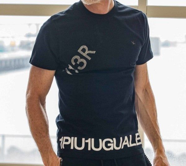 グラデーションロゴ半袖Tシャツ | クルーネック | ホワイト | ブラック | メンズ