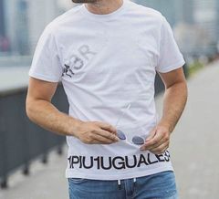 グラデーションロゴ半袖Tシャツ | クルーネック | ホワイト | ブラック | メンズ