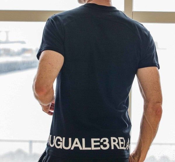 グラデーションロゴ半袖Tシャツ | クルーネック | ホワイト | ブラック | メンズ