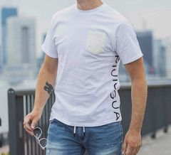 サイドロゴポケット半袖Tシャツ | クルーネック | ホワイト | メンズ