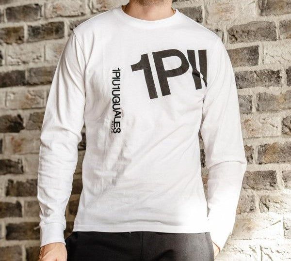 ダブルロゴ長袖Tシャツ | クルーネック | ホワイト | メンズ