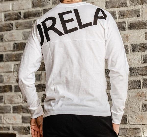 ダブルロゴ長袖Tシャツ | クルーネック | ホワイト | メンズ