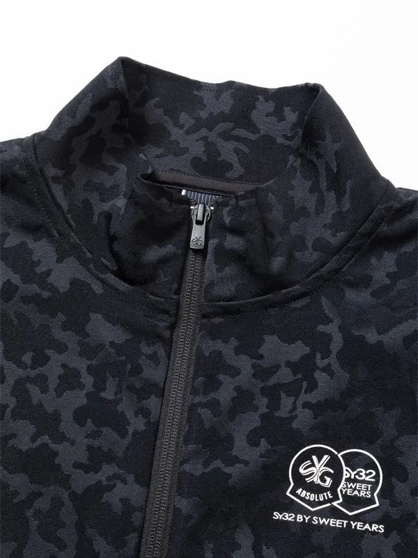 SATIN CAMO JACQUARD ZIP JK | ブルゾン | ブラック | メンズ | ゴルフウェア