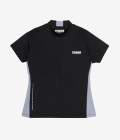 SHORT SLEEVE MOCK NECK | モックネックシャツ | ブラック | レディース | ゴルフウェア