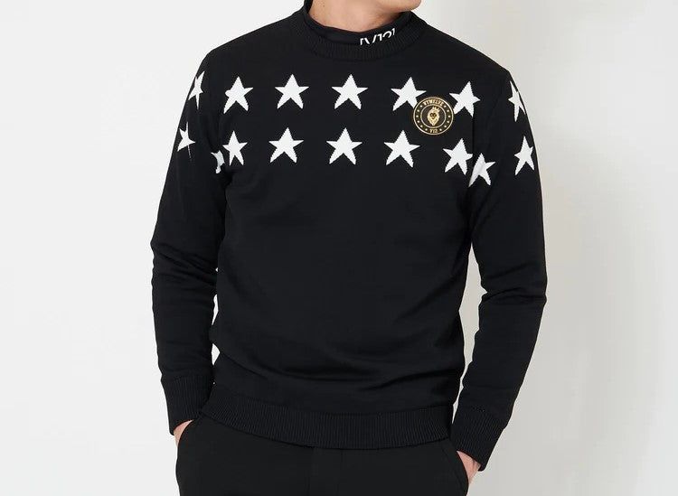 HALF STAR KNIT | セーター | ブラック | メンズ | ゴルフウェア