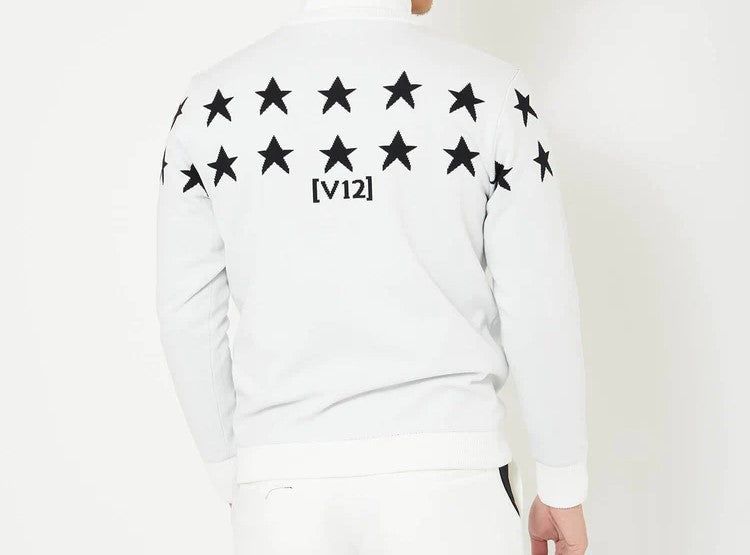 HALF STAR KNIT | ハーフ スター ニット | メンズ ゴルフウェア | WHITE ホワイト