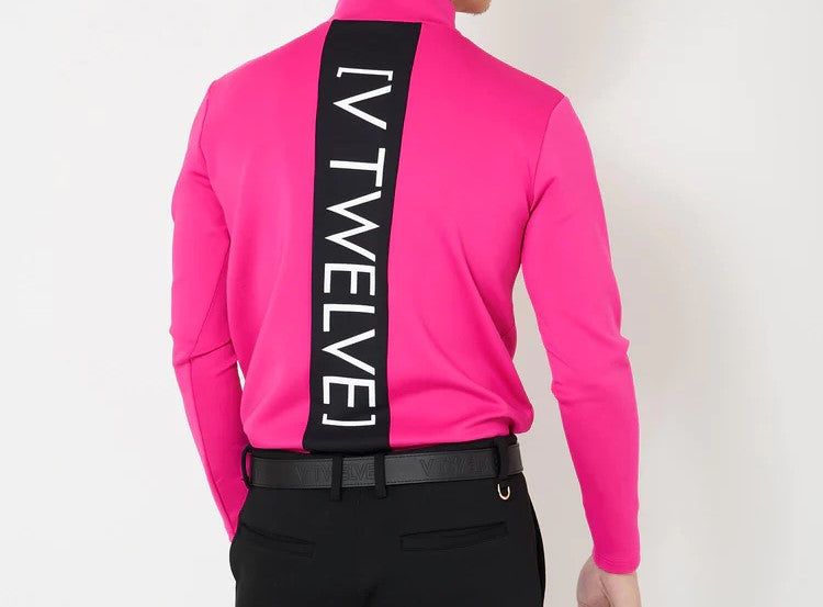 VER LOGO L/S MOCK | モックネック長袖 | Tシャツ | ピンク | メンズ | ゴルフウェア