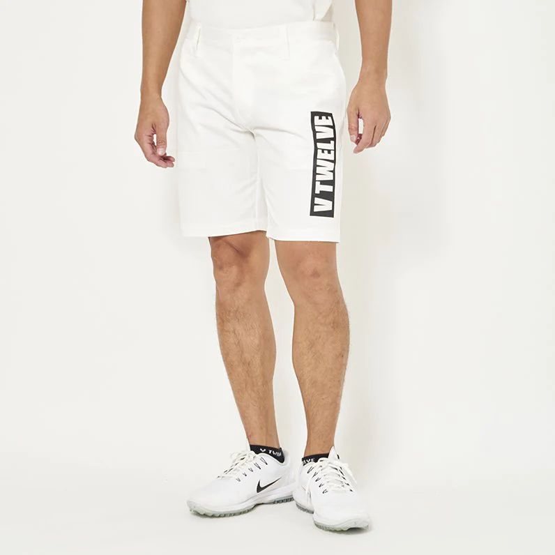 【ポイント10倍】BOX LOGO SHORTS | ショートパンツ | ホワイト | メンズ | ゴルフウェア