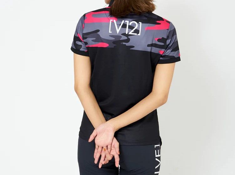 HF CAMO POLO_WM | ポロシャツ | ブラック | ゴルフウェア