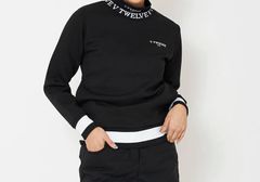 LX LOGO NECK CREW_WM | モックネック | ブラック | レディース | ゴルフウェア