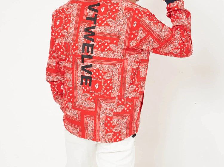 REVERSIBLE BANDANA JKT | リバーシブルブルゾン | ジップアップブルゾン | ネイビー | レッド | メンズ | ゴルフウェア