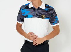 HF CAMO POLO | ポロシャツ | ホワイト | メンズ | ゴルフウェア