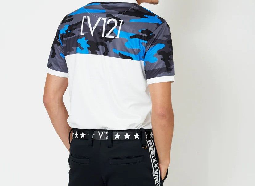 HF CAMO POLO | ポロシャツ | ホワイト | メンズ | ゴルフウェア