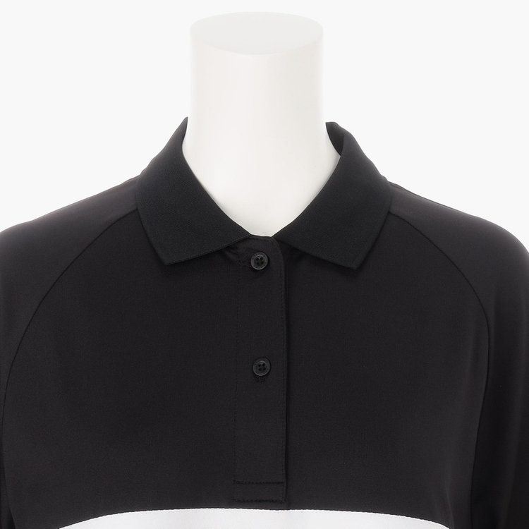 WOMENS SLEEVE LOGO POLO RELAXED FIT | ポロシャツ | ブラック | レディース | ゴルフウェア