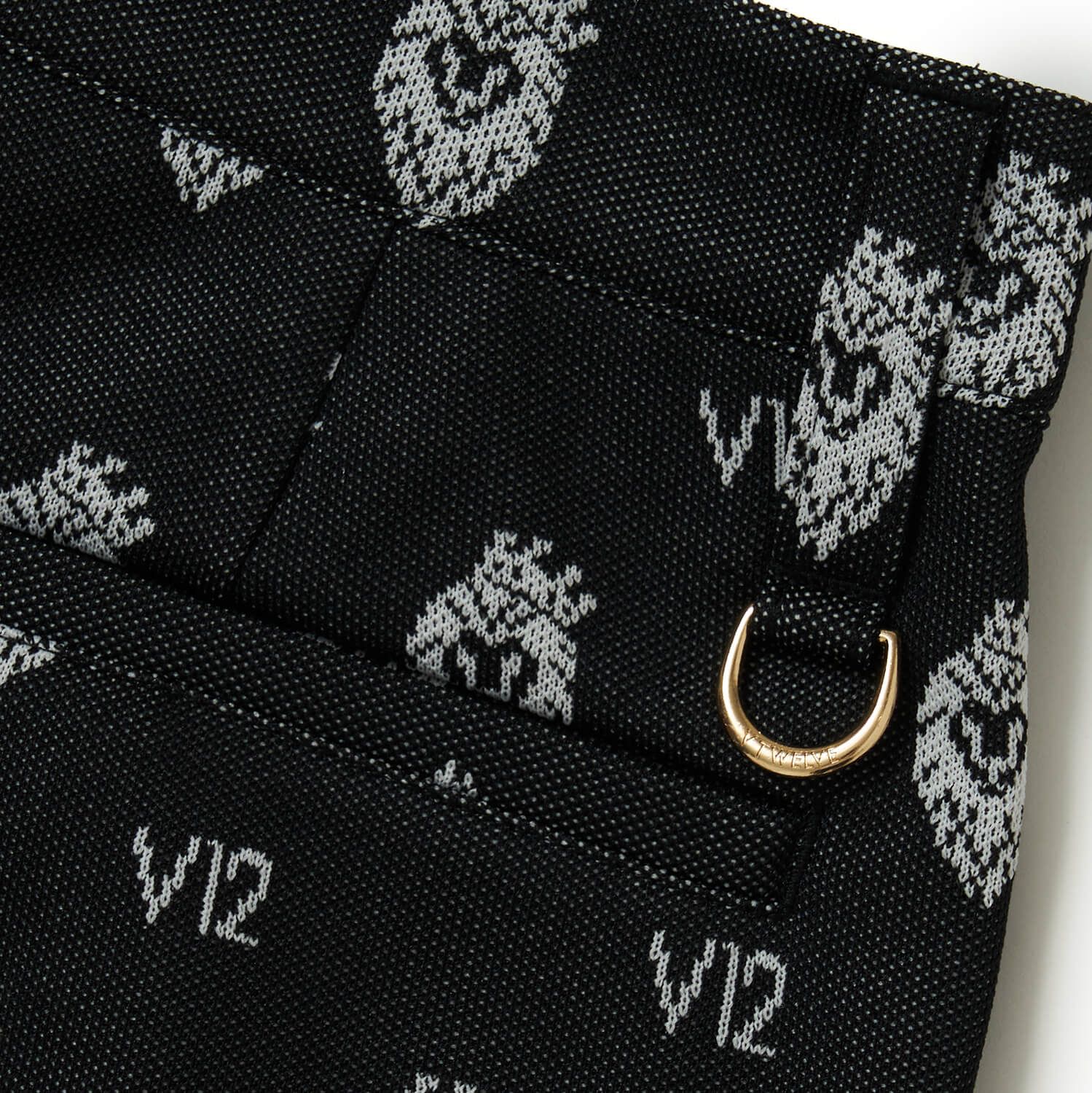 V12(ヴィ・トゥエルブ) | イージーパンツ | CREST PANTS | ブラック | メンズ