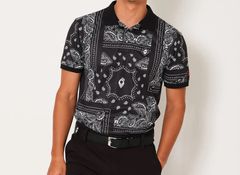 BAN POLO | ポロシャツ | ブラック | メンズ | ゴルフウェア