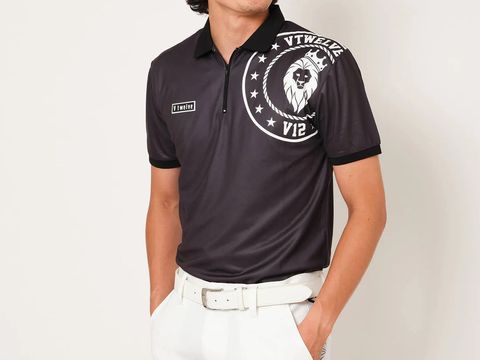 ZIP CIRCLE POLO | ポロシャツ | ブラック | メンズ | ゴルフウェア
