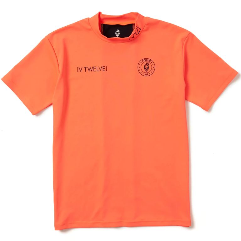 V12 - VERTICAL C MOCK | モックネック | Tシャツ | オレンジ | メンズ