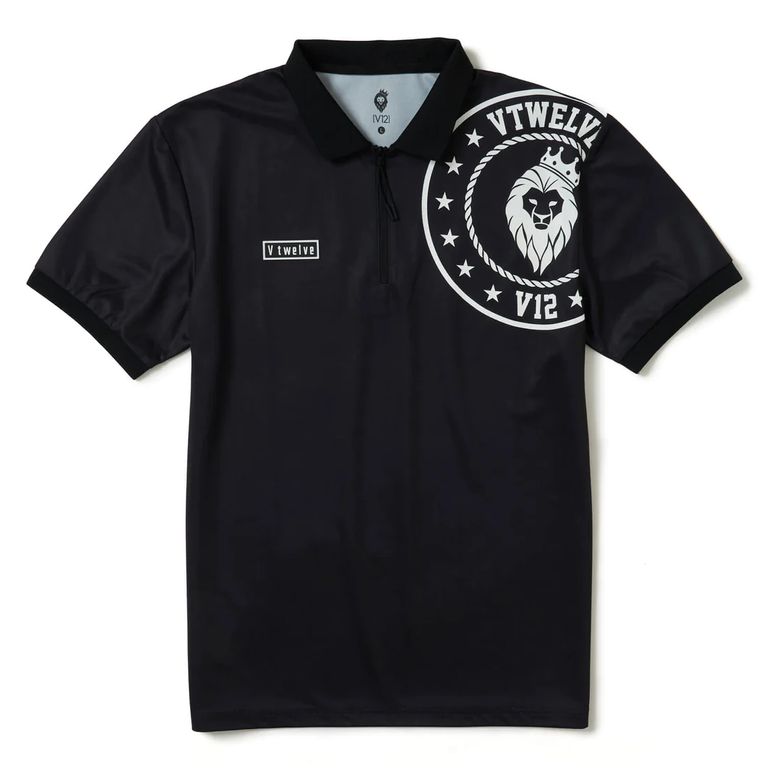 100%正規品 V12 メンズ | ブラック | ポロシャツ | POLO CIRCLE ZIP - レディースウェア