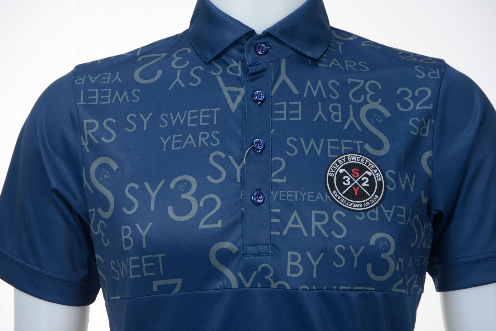 PATTERN POLO SHIRTS 4 | ポロシャツ | ネイビー | メンズ | ゴルフウェア