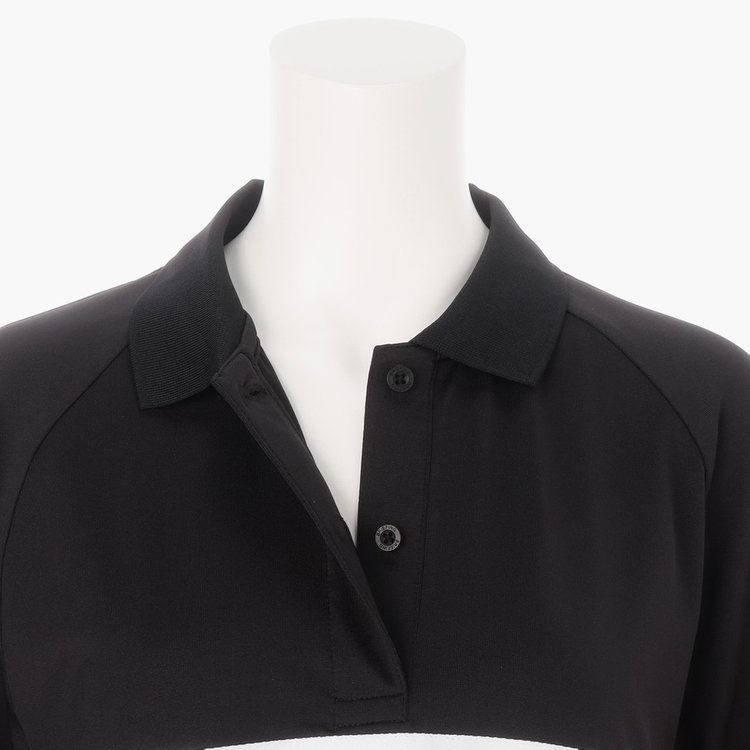 WOMENS SLEEVE LOGO POLO RELAXED FIT | ポロシャツ | ブラック | レディース | ゴルフウェア