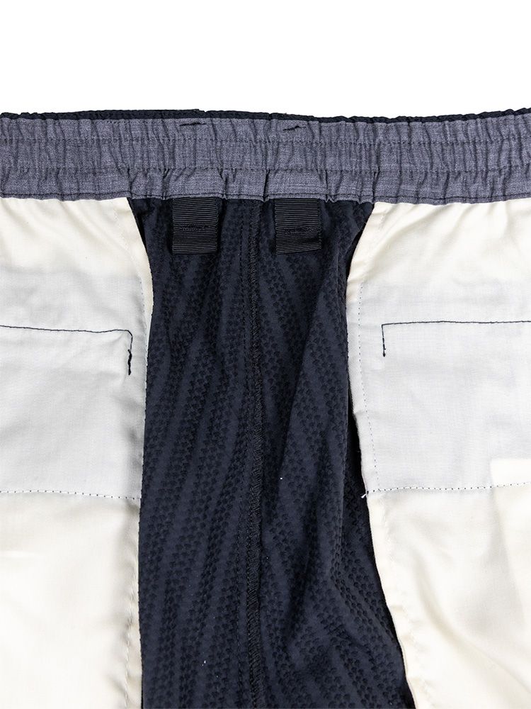 【ストレッチ】ドビーストライプパンツ (MENS) | ロングパンツ | ブラック | メンズ