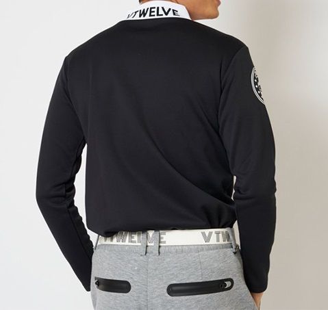 LOGO NECK MOCK | モックネックシャツ | ブラック | メンズ | ゴルフウェア