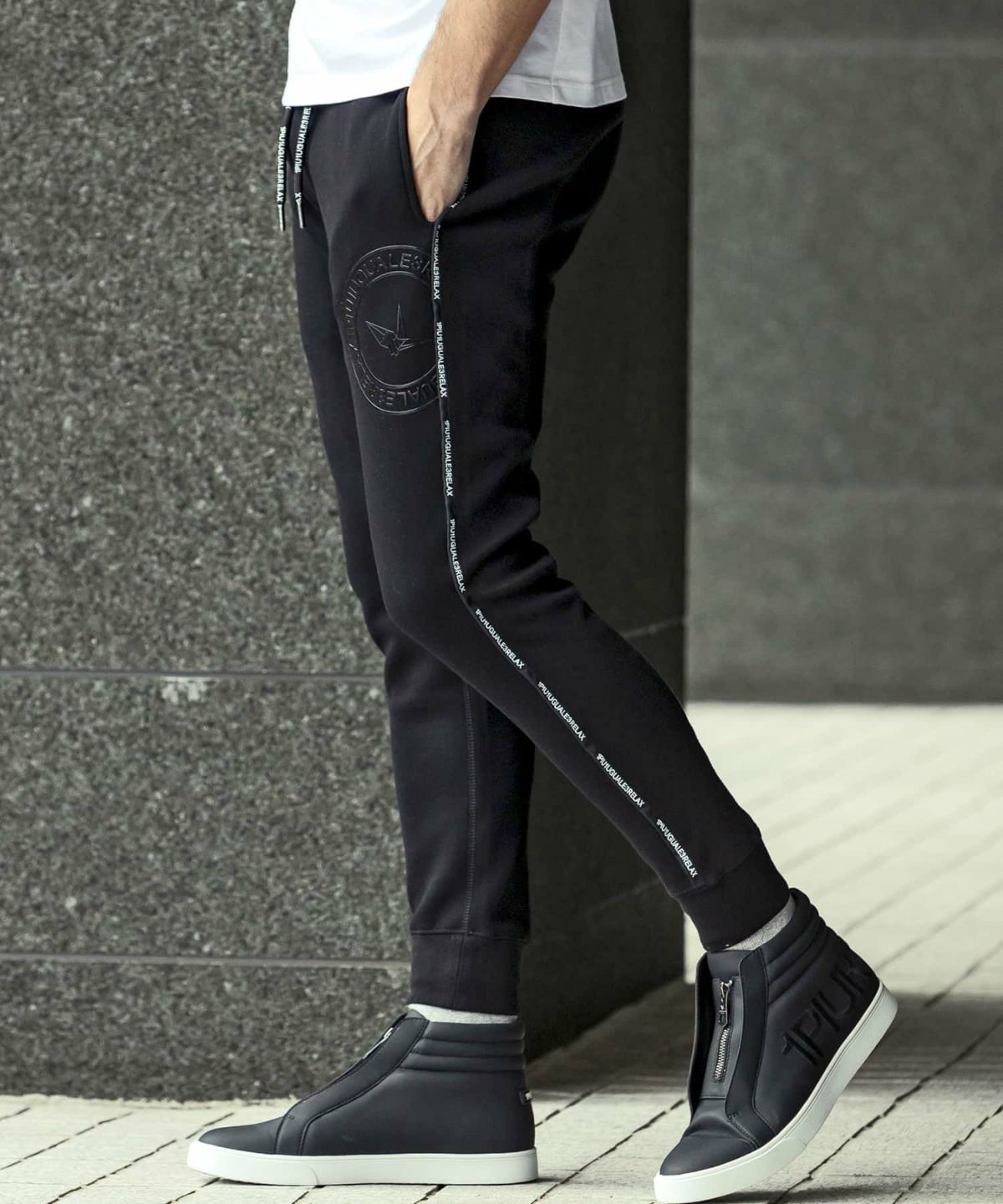 HEAVY FLEECE CIRCLE LOGO LONG PANTS | ロングパンツ | ブラック | メンズ
