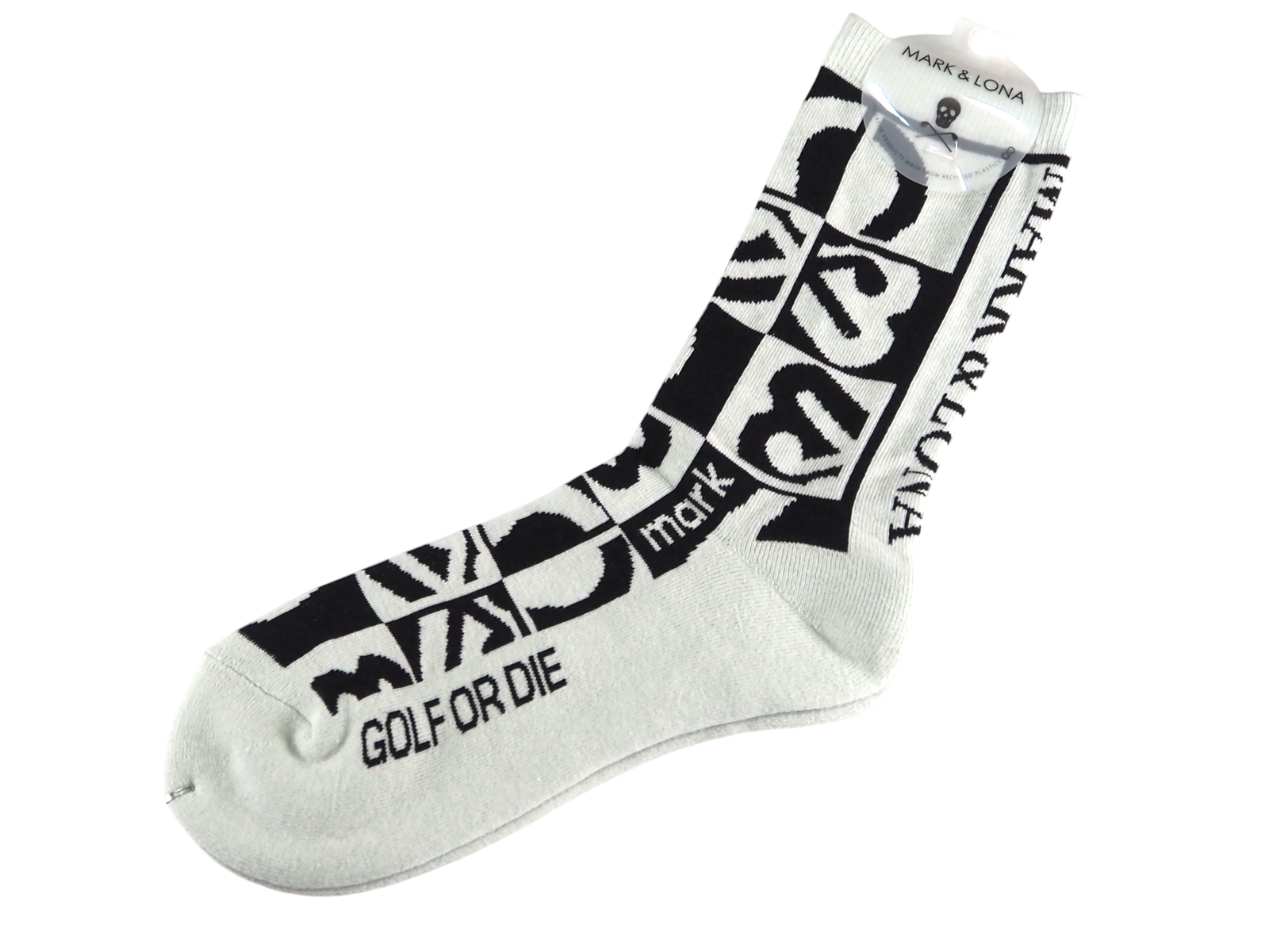 Quadra Jacquard Crew Socks | MEN | ソックス | ホワイト/ブラック | メンズ | ゴルフ