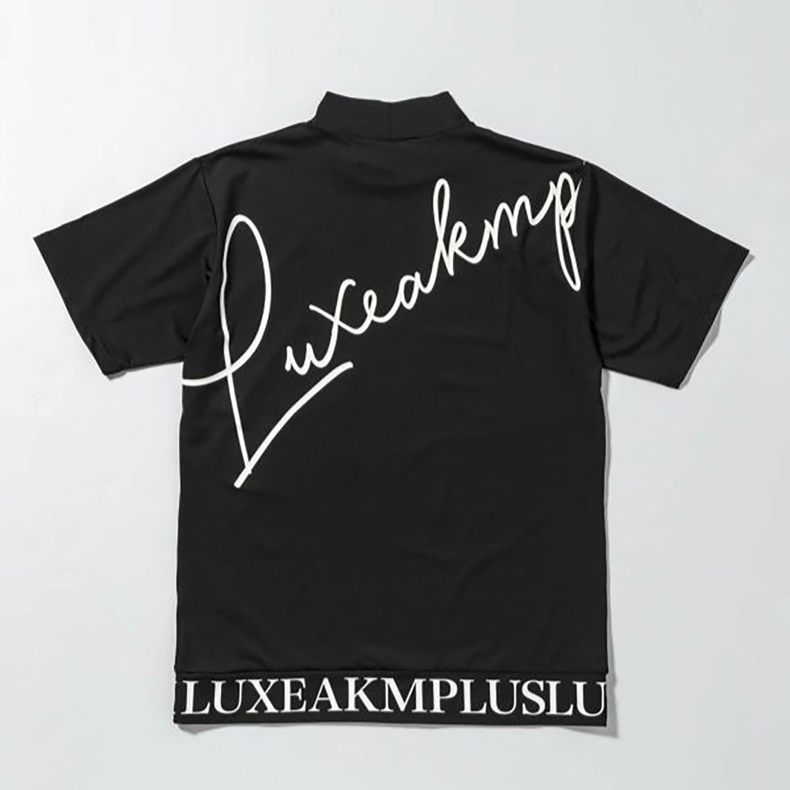 カーシヴロゴ半袖モックネックTシャツ | モックネック | メンズ | ブラック | ゴルフウェア