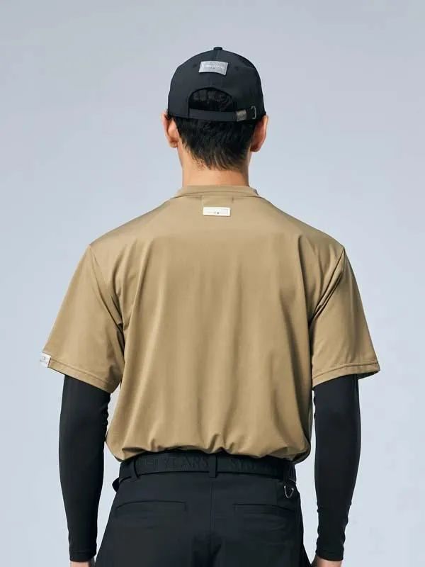 ITALIAN EMBLEM MOCK | モックネック | ベージュ | メンズ | ゴルフウェア