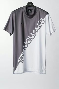 MOCK NECK 1PIU1UGUALE3 DIAGONAL LOGO | モックネック | グレー | メンズ | ゴルフウェア