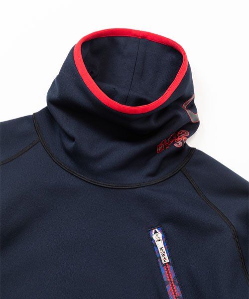 SYG-23A12MI | ハイネック | モックネック | Tシャツ | ネイビー | ゴルフウェア