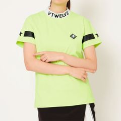 JACQUARD LOGO MOCK | ジャガード ロゴ モック | 半袖 Tシャツ | グリーン | レディース | ゴルフウェア