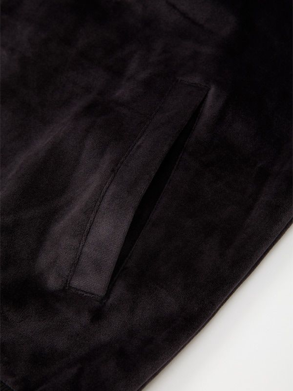 VELOUR 3 LAYER ZIP HOODIE  | ブルゾン | ブラック | メンズ | ゴルフウェア