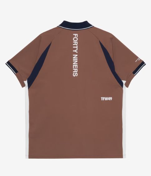 LINE SLEEVE POLO | ポロシャツ | ブラウン | メンズ | ゴルフウェア